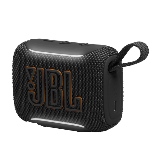 JBL Go 5 - Black - Ultra-portable waterproof and drop-proof speaker with JBL legendary sound and ambient edge lighting - Detailshot 1 image number null